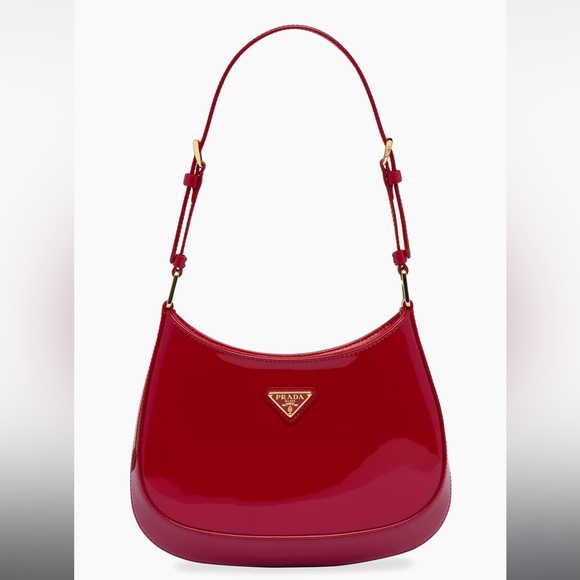 Prada Cleo Red Patent Handbag - Picture 2 of 4